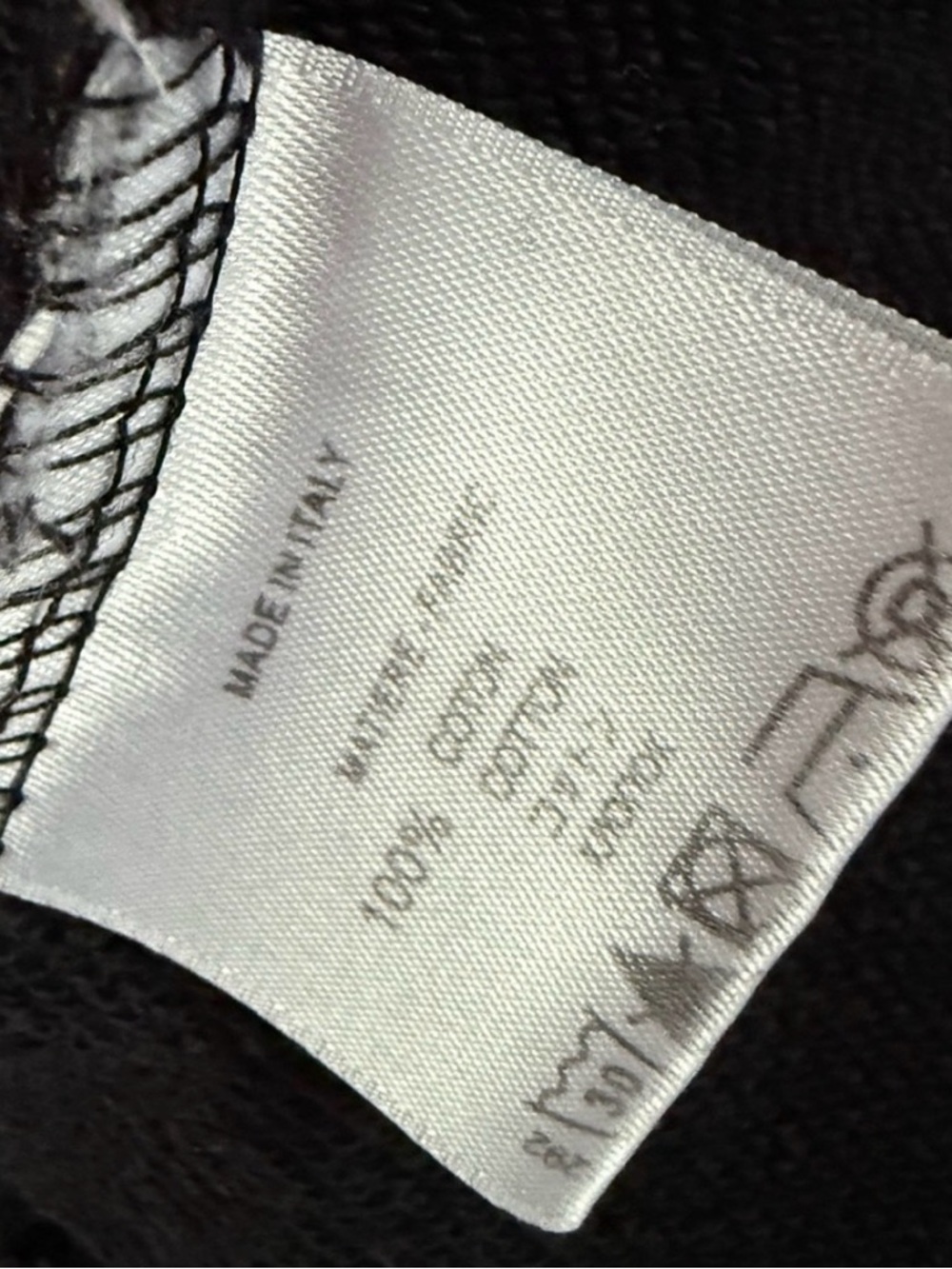 Givenchy Black Sweater with Orange Flame Design Authentic made in Italy sz M - Picture 7 of 8